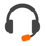 Orange Remote Location Dispatch Support Icon | Dauber App- Solutions for Fleet Owners, Drivers and Dispatchers
